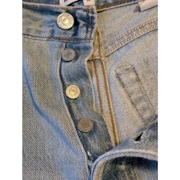 RE/DONE Levi's High Rise Ankle Crop (HRAC) Reconstructed Jeans - 25 - Picture 11 of 16